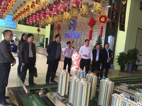 武宣县考察团领导参观考察武宣裕达商业开云唯一官网_开云（中国）项目